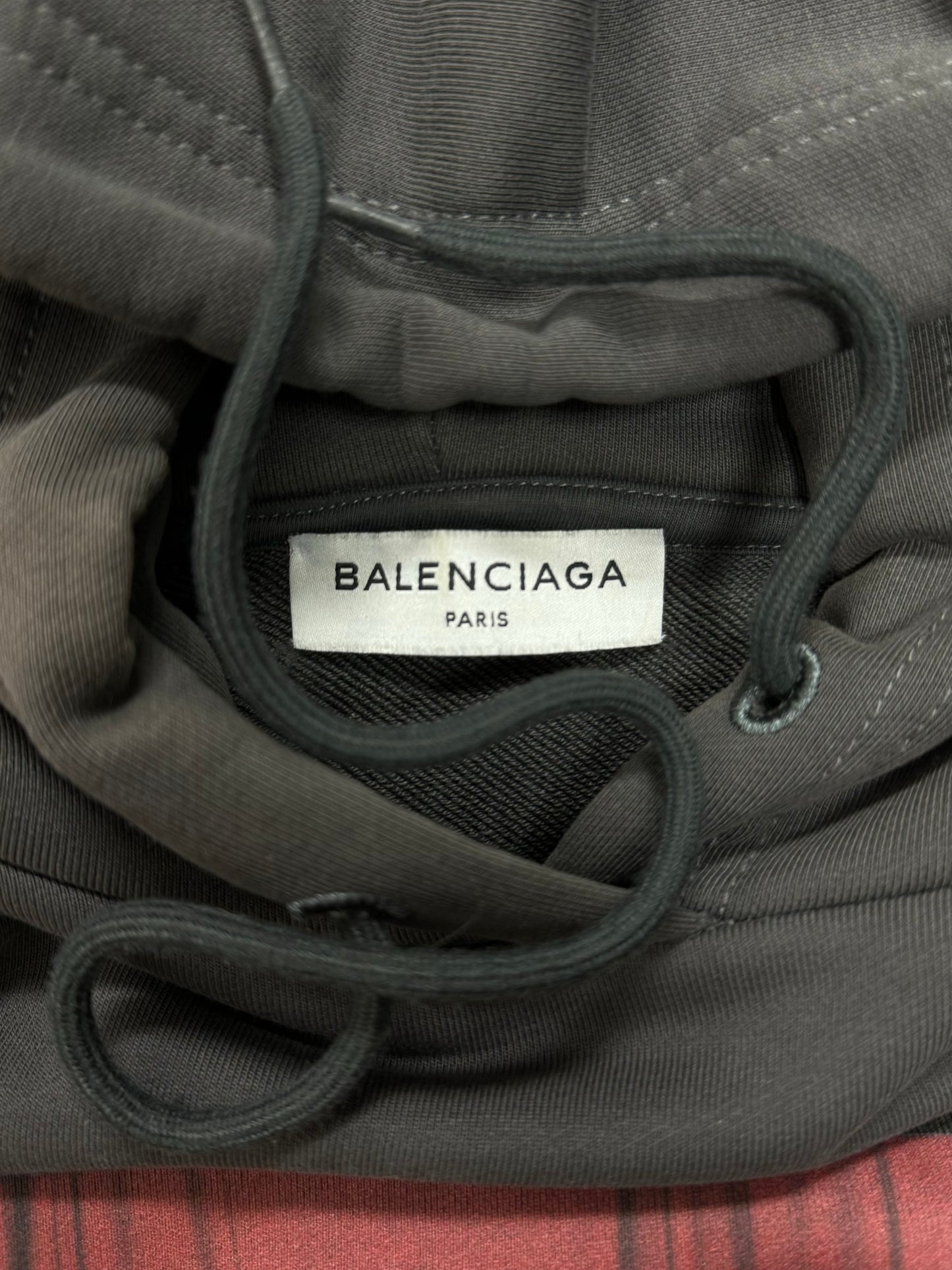 2017 Balenciaga ‘Alek Model’ Portrait Pullover Hoodie