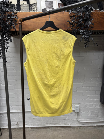 SS2002 Raf Simons ‘Kollaps’ Yellow Tank Top