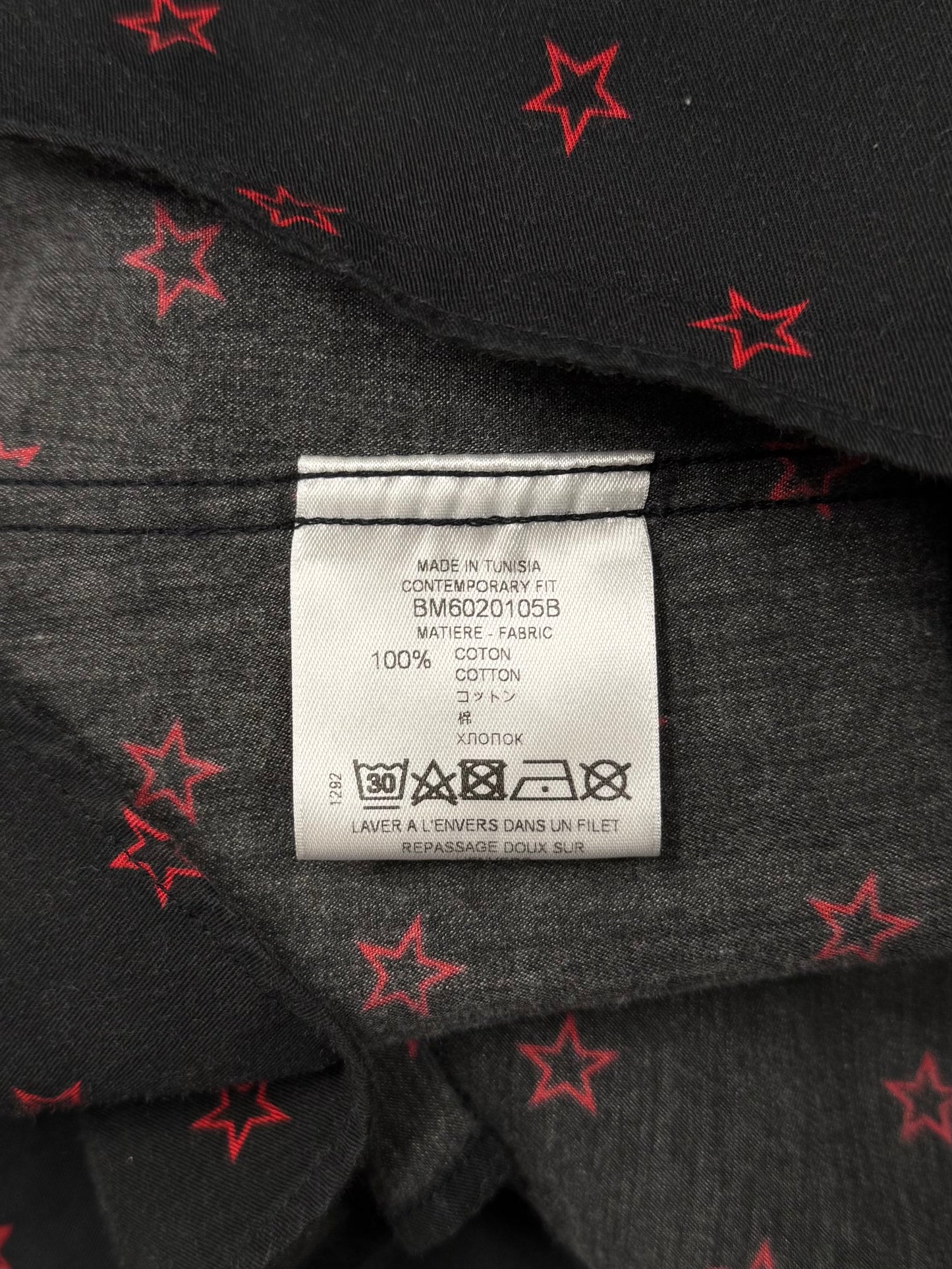 2010 Givenchy ‘Stars’ Monogram Button Down Shirt
