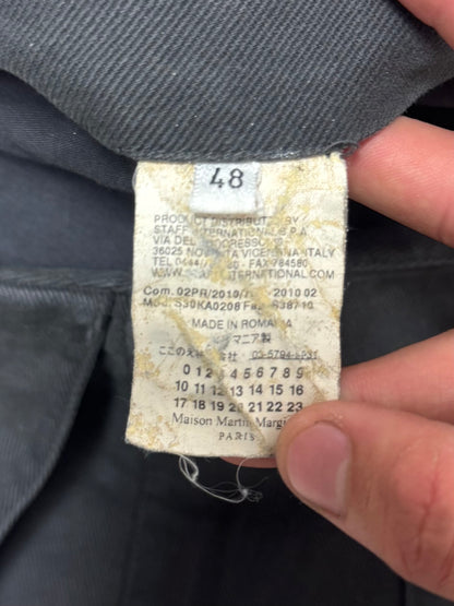 SS2010 Maison Margiela Brown Heavy Cotton Bootcut Pants