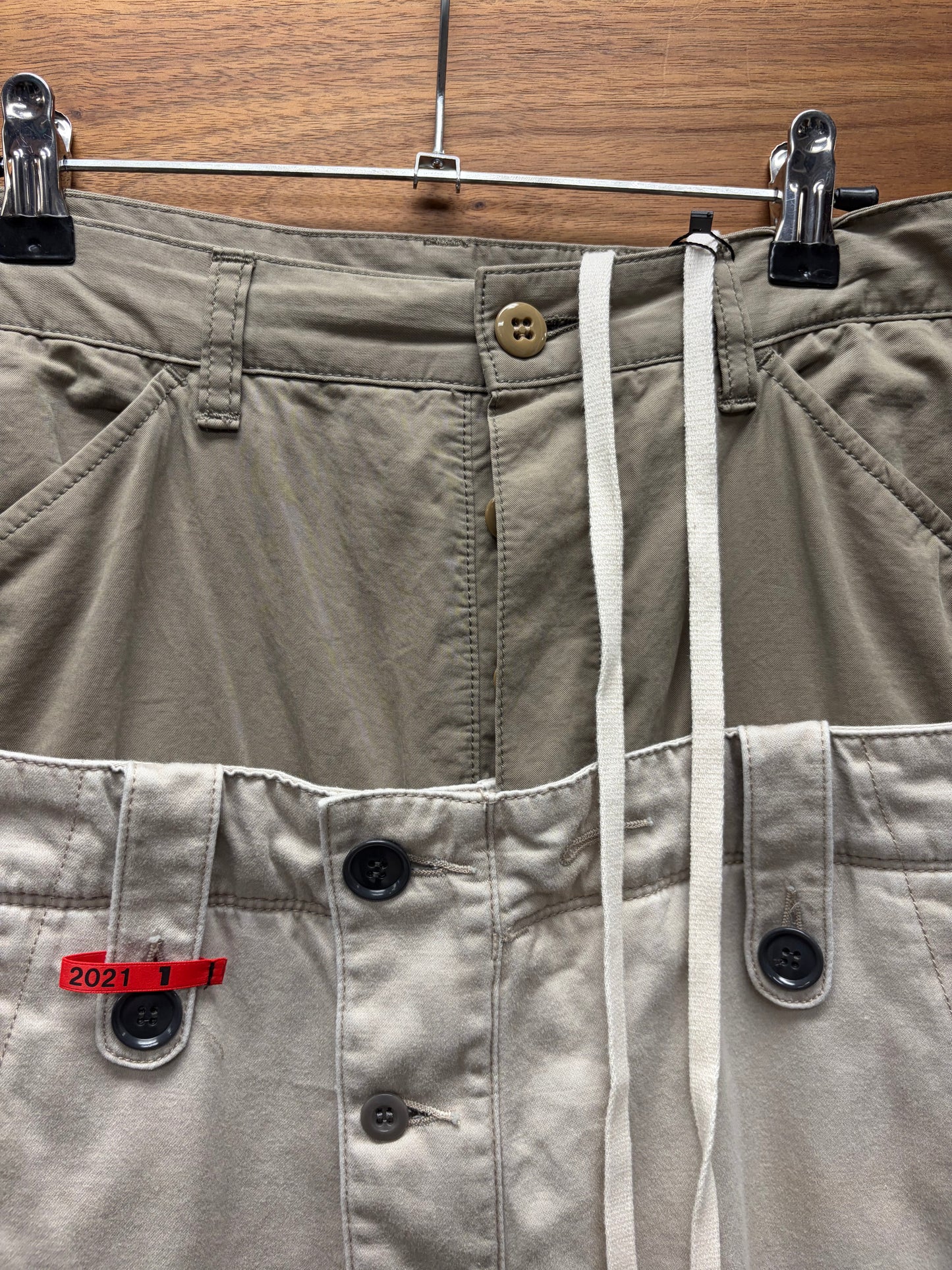 SS2021 Mihara Yasuhiro Reconstructed Military Cargo Shorts