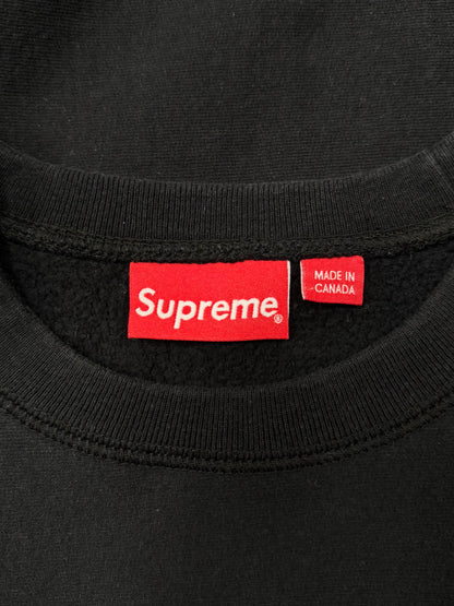 Supreme Black/Black Box Logo Crewneck Sweatshirt