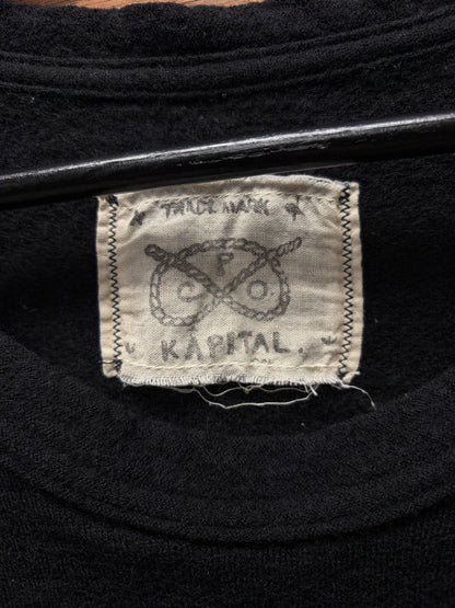 Kapital Wool Layering Black Long Sleeve Shirt