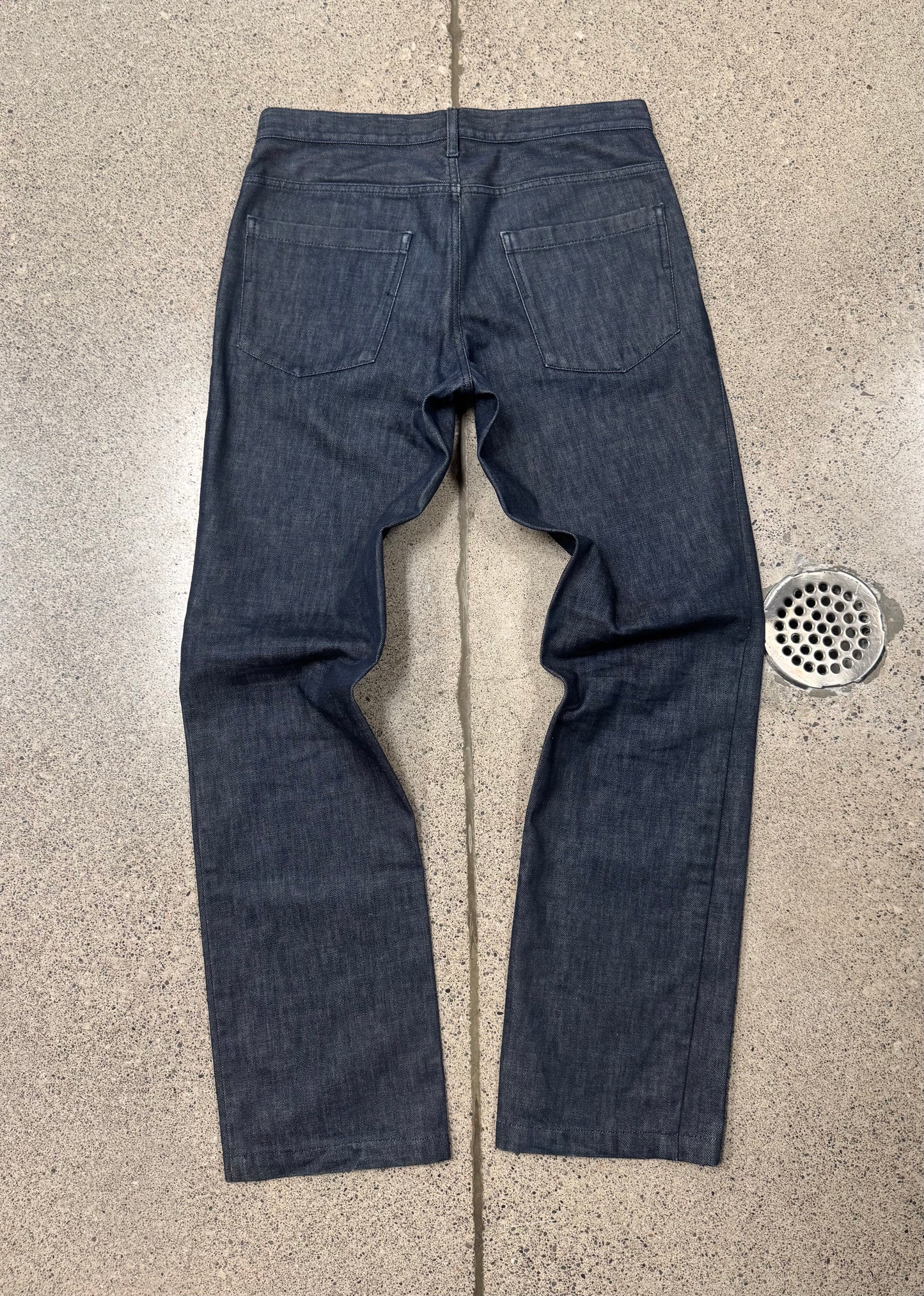 Prada Raw Blue Straight Cut Denim