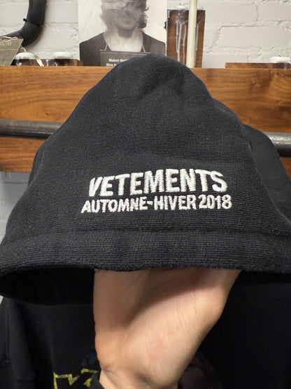 AW2018 Vetements ‘Titanic’ Split Graphic Zip-Up Hoodie