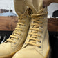 Rick Owens Mustard/Gum Sole ‘Ramones’ Low Top Sneakers