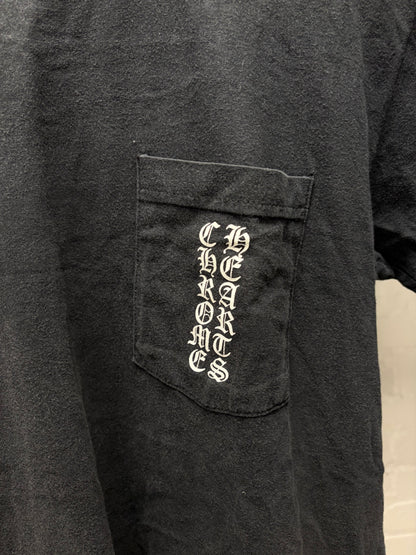 Chrome Hearts ‘Scroll Logo’ Faded Black Graphic T-Shirt