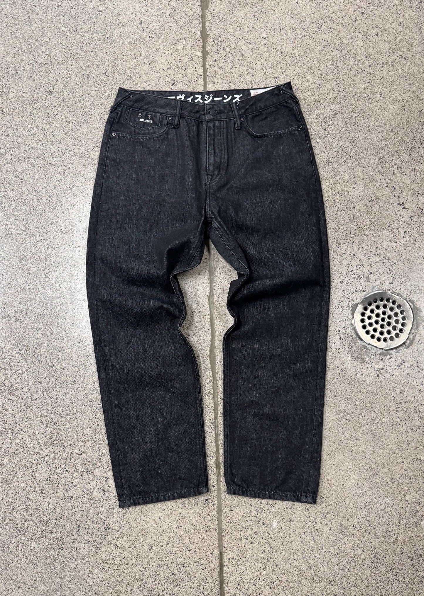 Evisu Daicock Logo Black Bootcut Denim