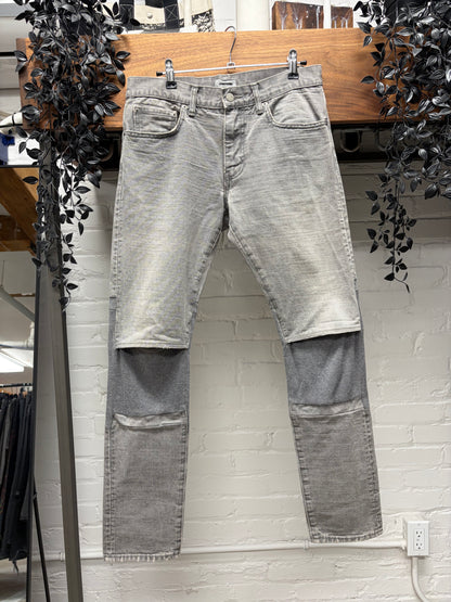 SS2012 Undercover ‘Thermal Knit’ Grey Hybrid Skinny Jeans