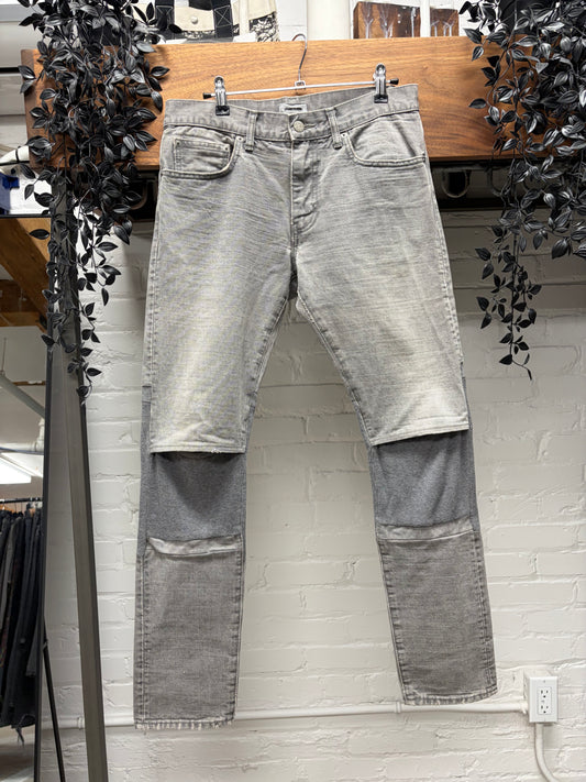 SS2012 Undercover ‘Thermal Knit’ Grey Hybrid Skinny Jeans