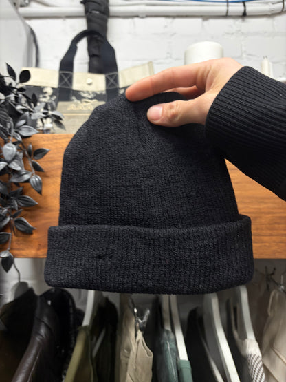 Chrome Hearts Horseshoe/Plus Cross Ribbed Black Beanie