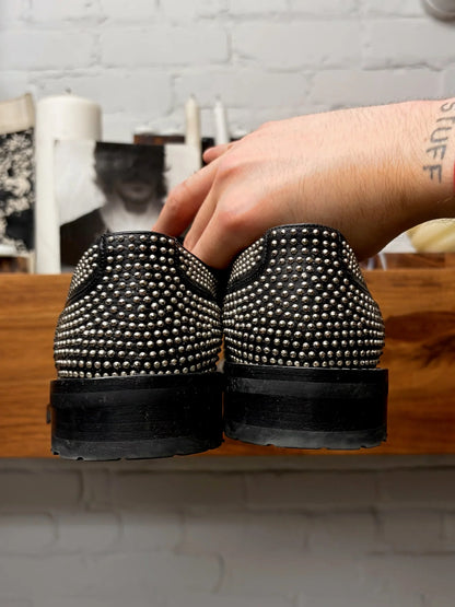 Saint Laurent ‘William 25’ Studded Black Leather Derbys