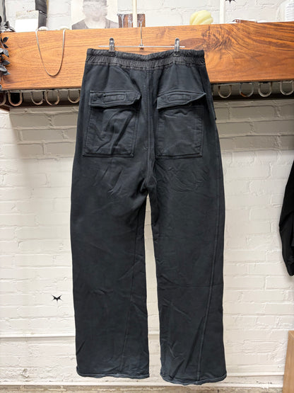Rick Owens DRKSHDW ‘Mastadon’ Black Wide Leg Drawstring Sweatpants