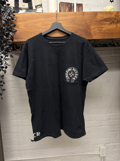 Chrome Hearts ‘Taipei’ Store Exclusive Faded Black Horseshoe Logo T-Shirt