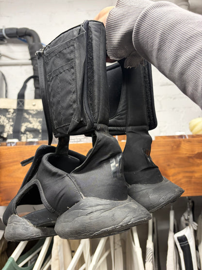 Rick Owens Black ‘Cargo Sandal’ High Top Sneakers