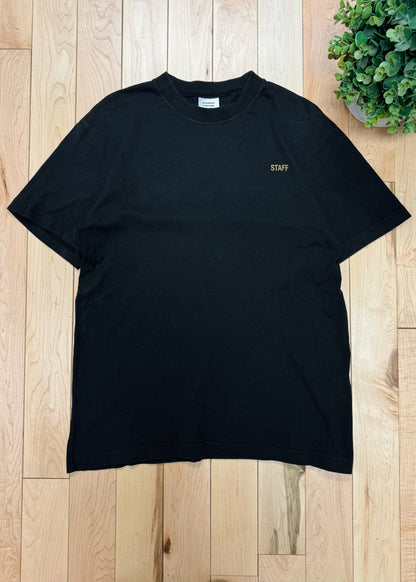 Autumn Winter 2018 Vetements ‘Staff’ Black T-Shirt