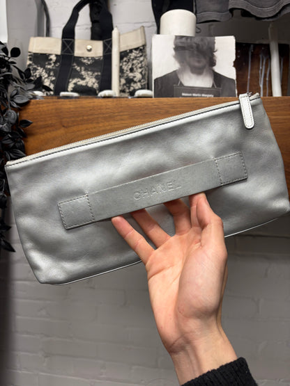 SS2017 Chanel ‘Data Center’ Silver Keyboard Clutch