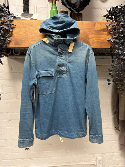 Vintage Polo by Ralph Lauren ‘Gunner Smock’ Washed Blue Denim Jacket