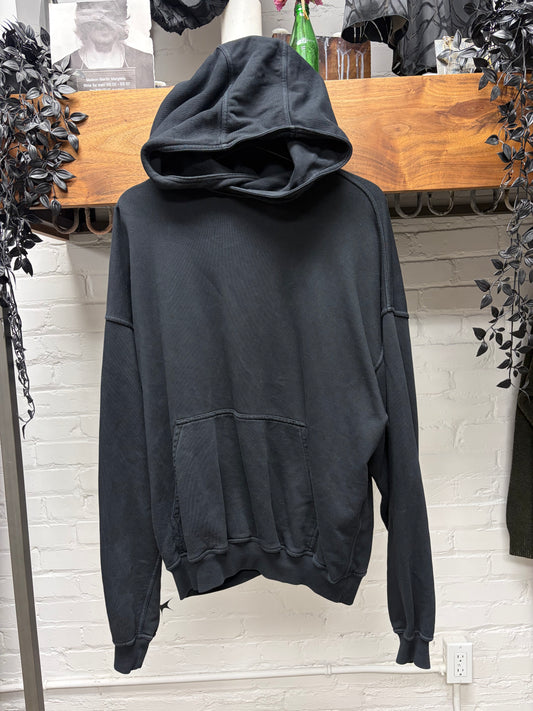Haider Ackermann ‘Perth’ Heavyweight Black Cotton Pullover Hoodie