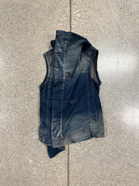 Rick Owens ‘Exploder’ DRKSHDW Blue Denim Vest