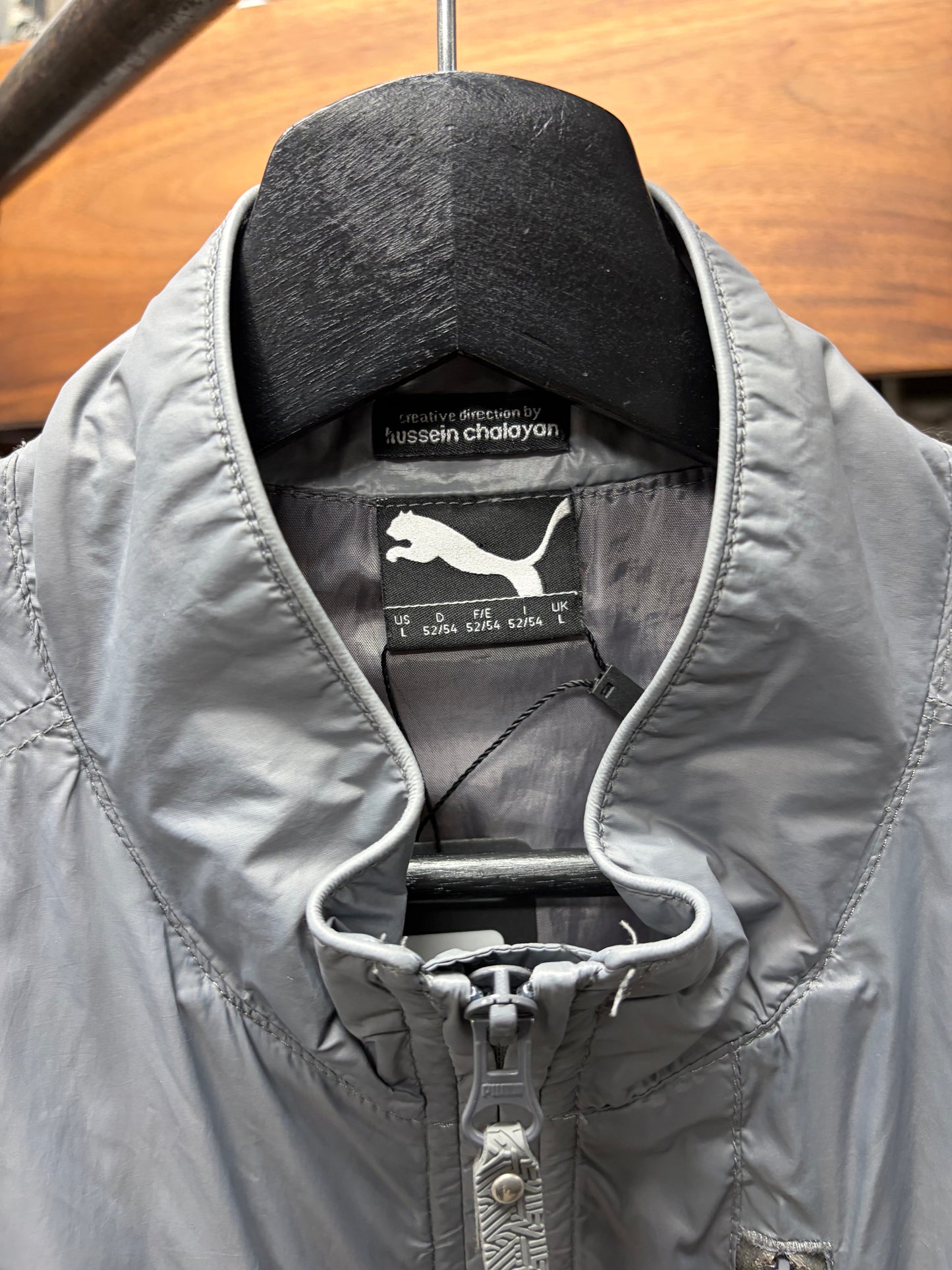 Hussein Chalayan x Puma Grey Nylon Shell Track Jacket