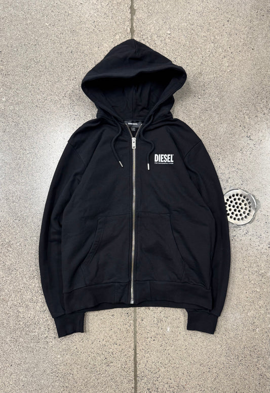 Diesel Zip Up Logo Hoodie