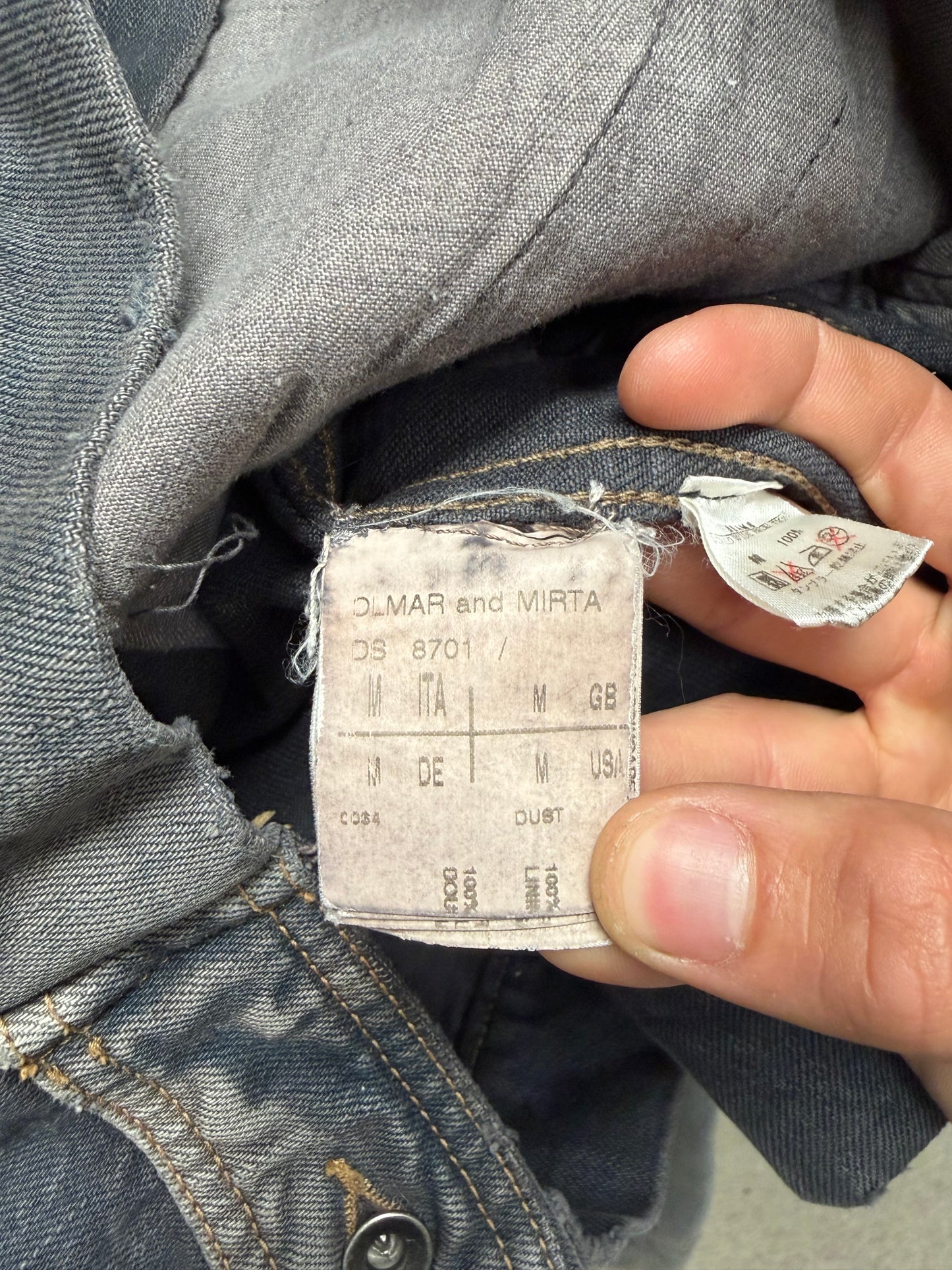 AW2006 Rick Owens ‘Dustulator’ Dust Brown Faded Trucker Jacket