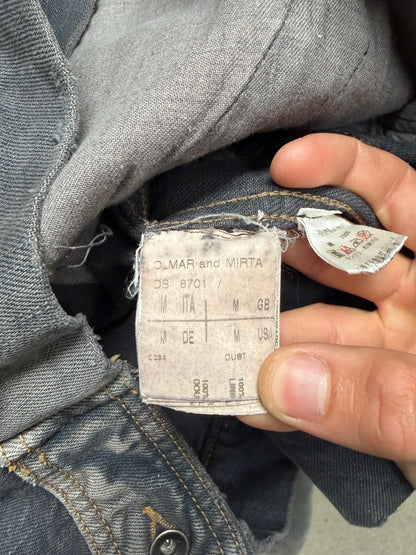 AW2006 Rick Owens ‘Dustulator’ Dust Brown Faded Trucker Jacket