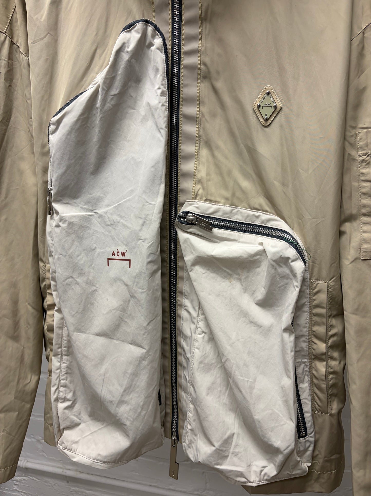 A-Cold-Wall* Natural Tan/Cream ‘Passage’ Shell Jacket