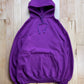 2018 Balenciaga Purple Spell Out Logo Hoodie