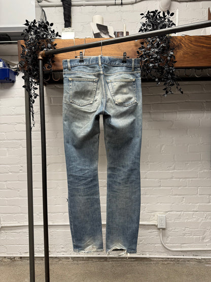 1998 Helmut Lang ‘Dirt Wash’ Blue Bootcut Denim
