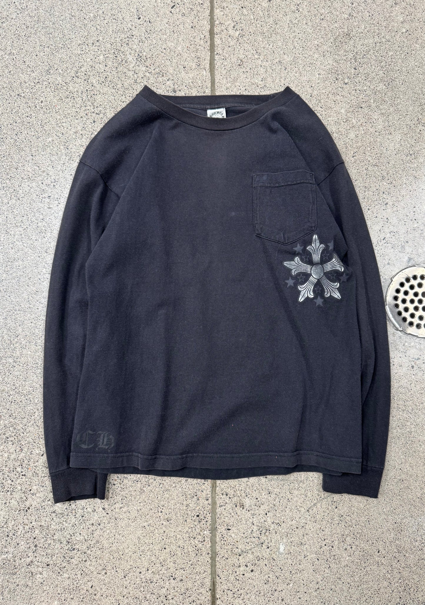 Chrome Hearts ‘Stars’ Cross Long Sleeve Shirt