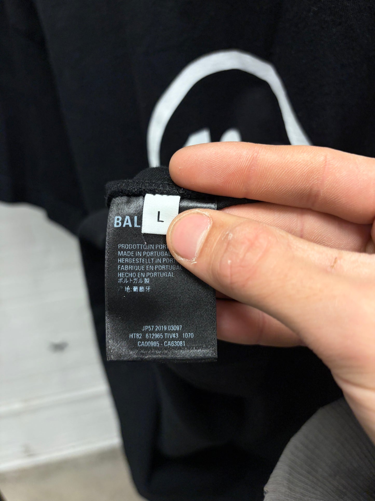 SS2019 Balenciaga ‘18+’ Black/White Graphic T-Shirt