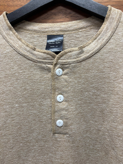 OG Number (N)ine ‘Oatmeal’ Henley Thermal Long Sleeve Shirt