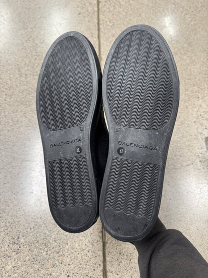 Balenciaga ‘Arena’ Black Leather ‘Hiking Lace’ High Top Sneakers