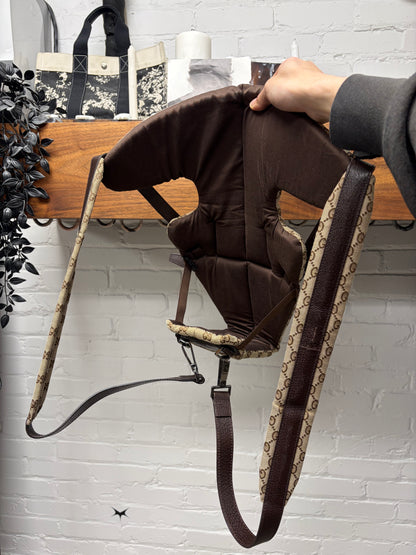 AW2000 Gucci by Tom Ford ‘Guccisima Monogram’ Brown Canvas/Leather Baby Carrier