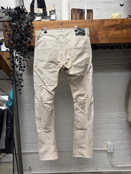Balmain Dirty White ‘Rustic Fade’ Skinny Jeans
