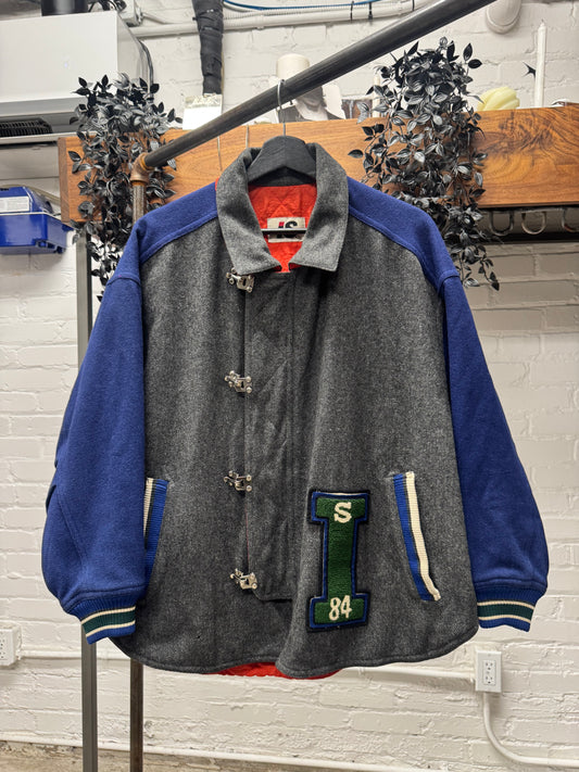 1984 Issey Miyake ‘I.S. Team’ Sport Logo ‘Ski-Binding Closure’ Varsity Jacket