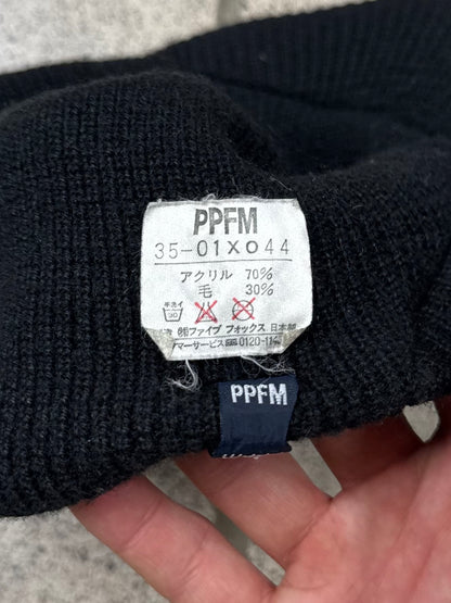 2000s PPFM Brimmed Black Beanie