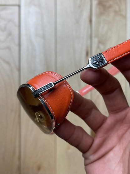 Chrome Hearts ‘Step Child’ 925 Silver/Leather Steampunk Aviator Sunglasses