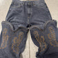 Y-Project ‘Cowboy’ Washed Black Detachable Denim