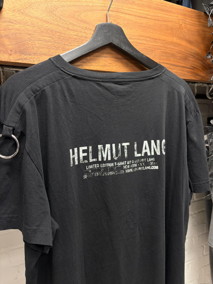 Helmut Lang ‘Piercing’ Black Logo T-Shirt