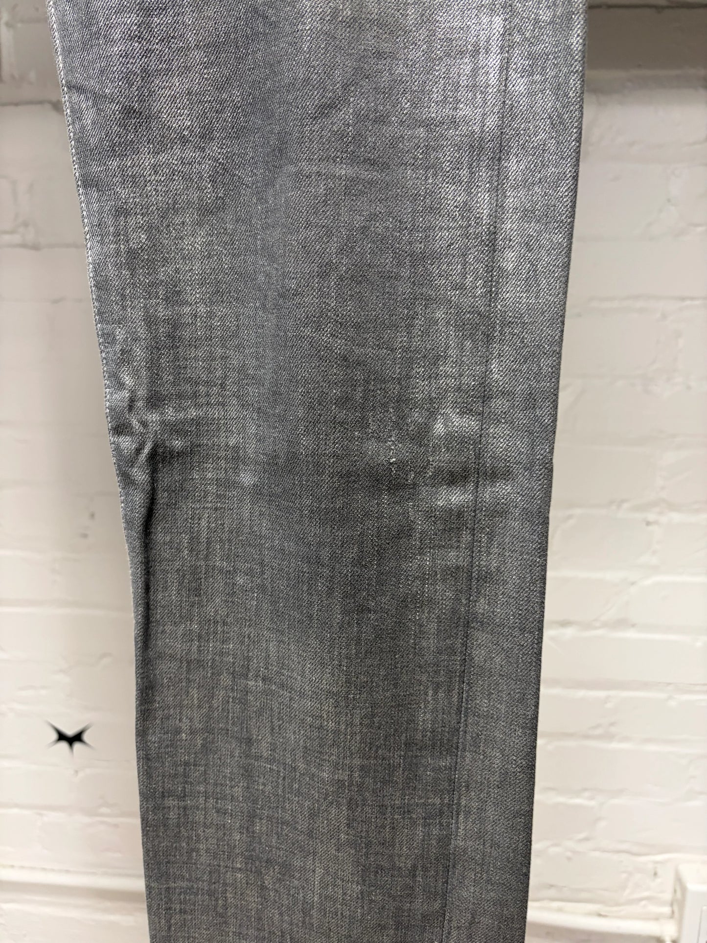 SS2008 Dior Homme ‘Radioactivity’ Unaltered Silver Waxed Skinny Jeans