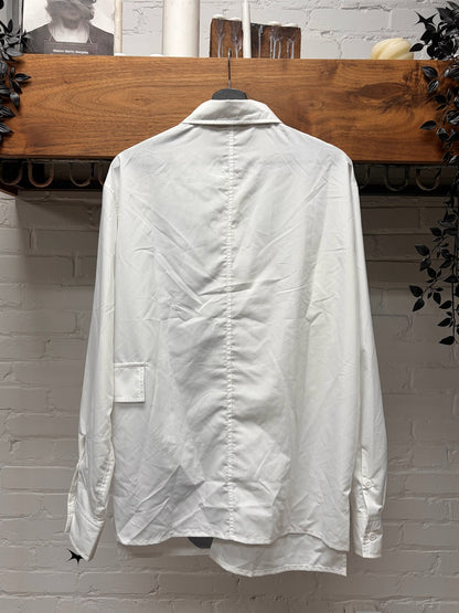 Yohji Yamamoto Ground Y ‘Evangelion’ Neon Genesis White Button Up Shirt