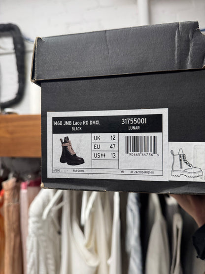 Rick Owens Doc Martens 1460 ‘DMXL’ Jumbo Lace Leather Boots