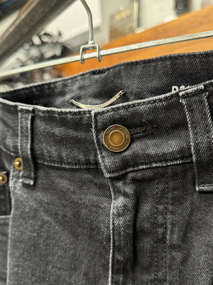 2021 Saint Laurent ‘D21’ Faded Black Skinny Jeans