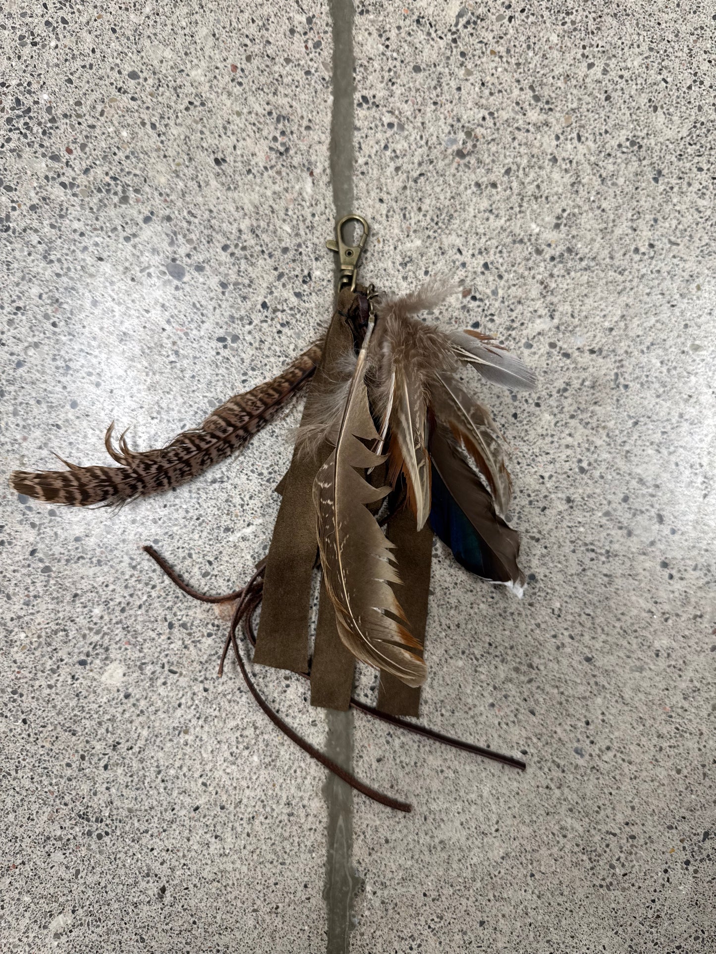 G.O.A. Feather/Leather Tassel Charm