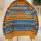 Vintage 1990s Yves Saint Laurent Nordic Knit Sweater