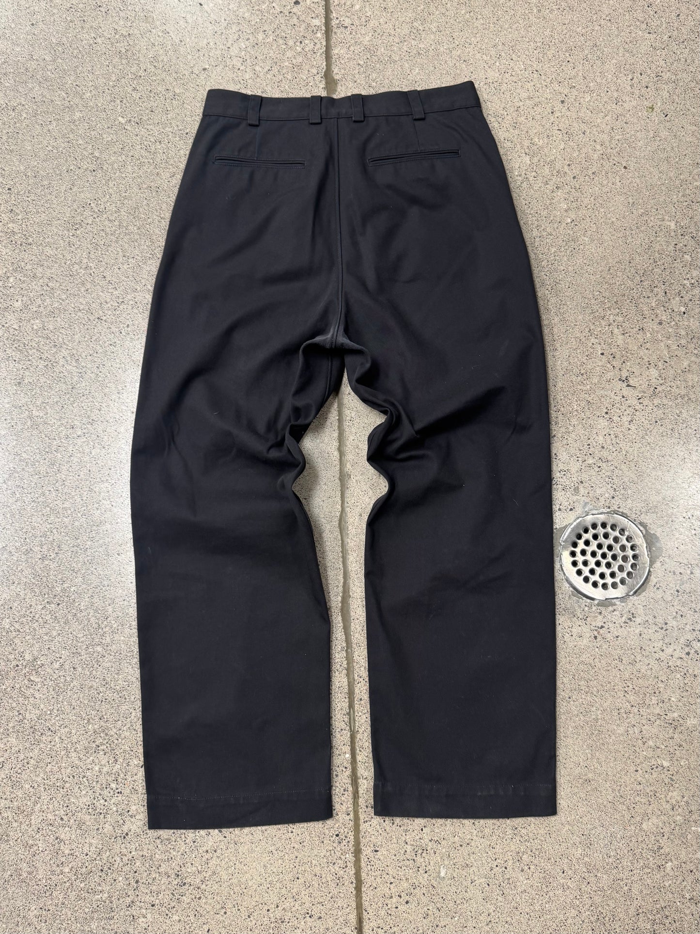 SS2020 Marni Black Straight Leg Cotton Trousers