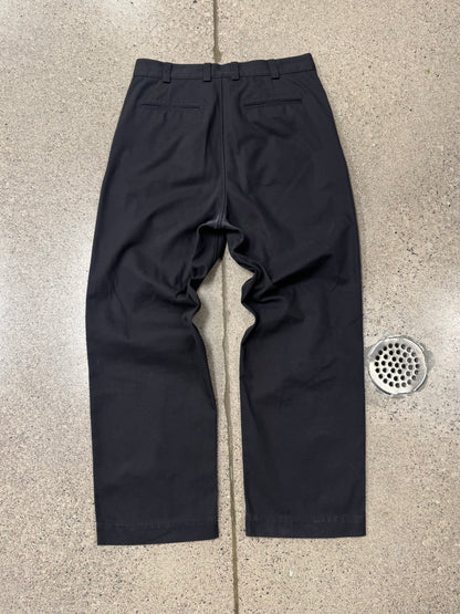 SS2020 Marni Black Straight Leg Cotton Trousers